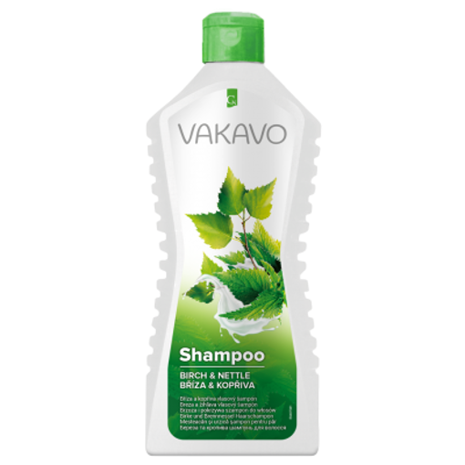 Kép VAKAVO Hajsampon nyír és csalán 550ml, X
